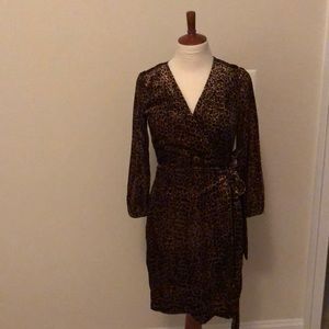 NWT JCrew Leopard Velvet Dress Size 2